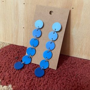 Blue Ombré Hand Made Earrings